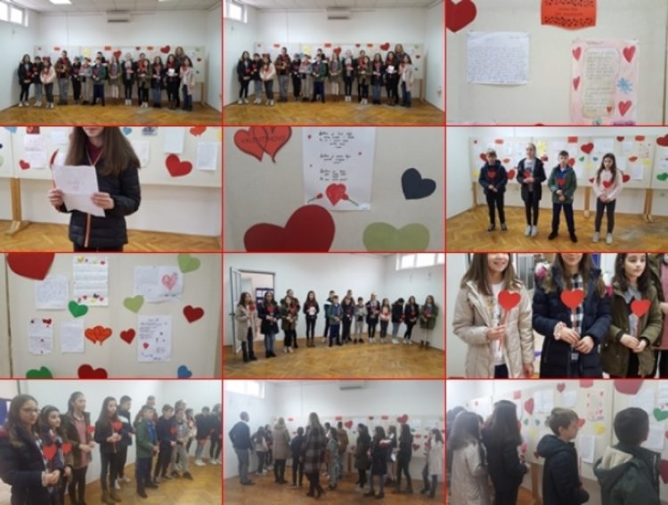 Ususret Valentinovu: Izložba literarnih radova učenika OŠ I. B. M. Gračine u Knjižnici Ljubuški