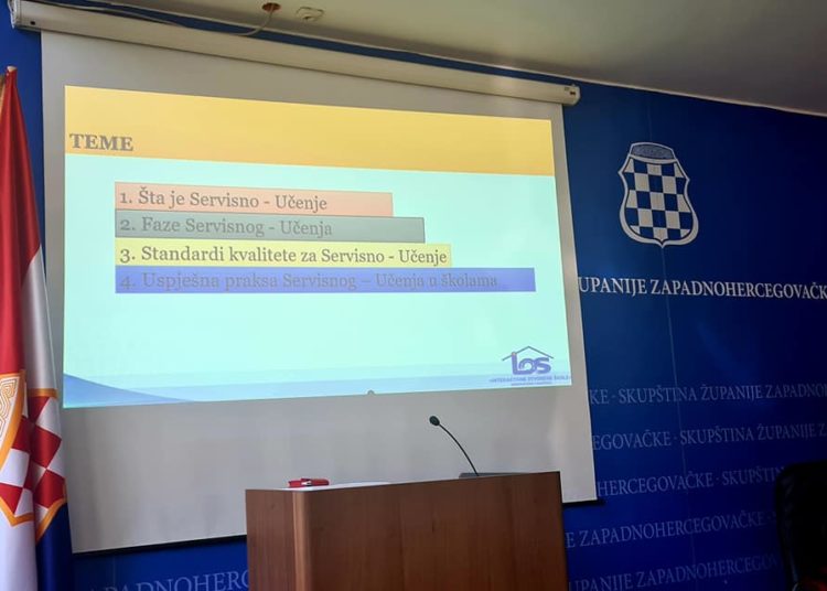 Održan treći modul obuke SERVISNO-UČENJE za prosvjetne djelatnike iz ŽZH