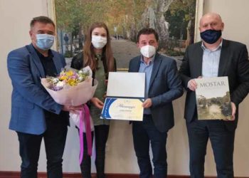 Kordić uputio čestitke Lani Pudar i uručio priznanje za sjajan rezultat