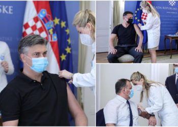 Plenković, Beroš i Jandroković javno se cijepili AstraZenecom