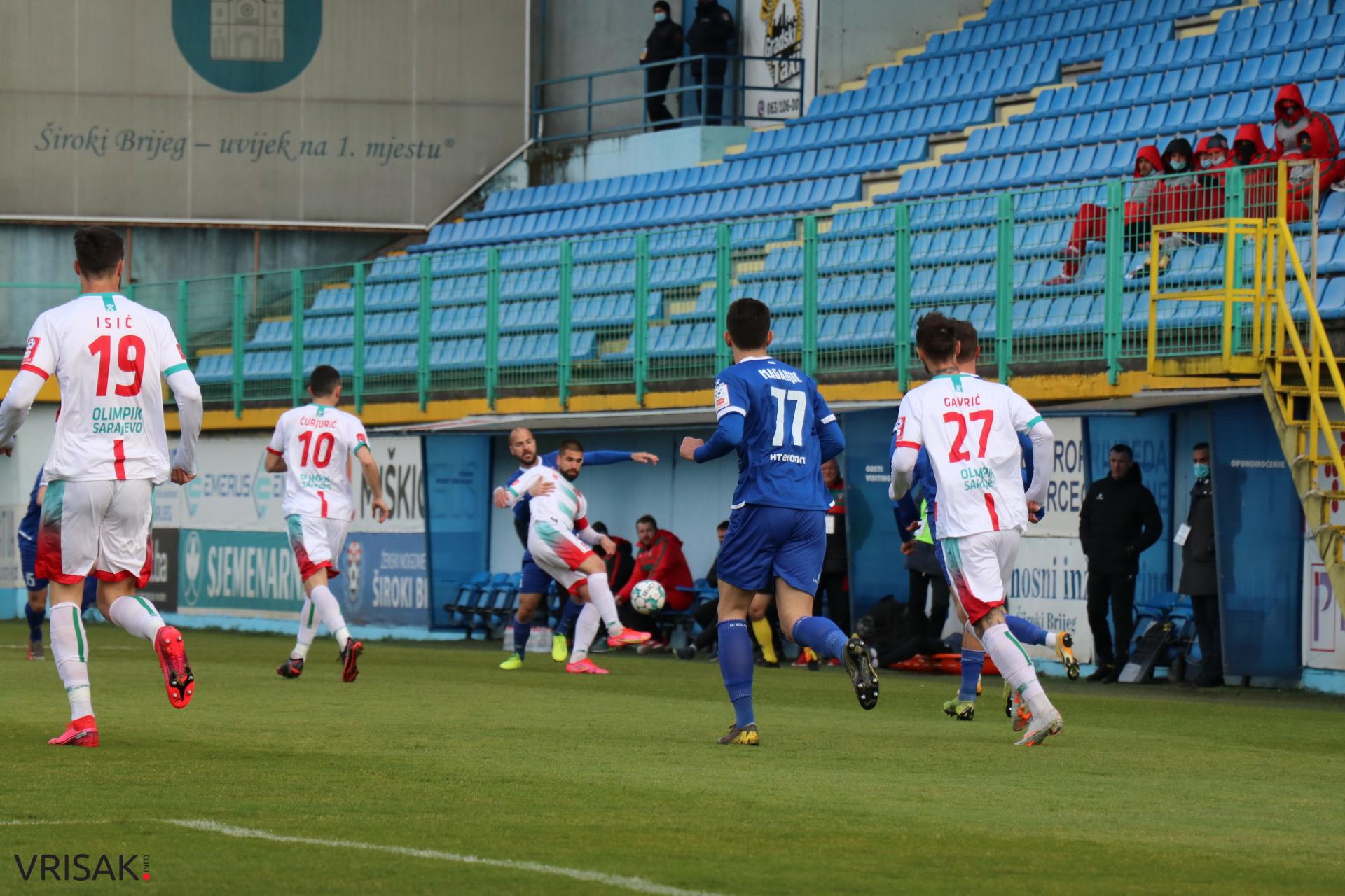 Široki Brijeg pobjedom protiv Olimpika na Pecari zadržao drugo mjesto na tablici