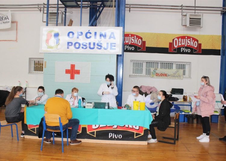 U akciji dobrovoljnog darivanja krvi u Posušju prikupljeno 56 doza krvi