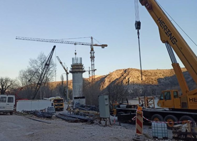 Koridor Vc: Radovi na izgradnji mosta Počitelj u punom jeku