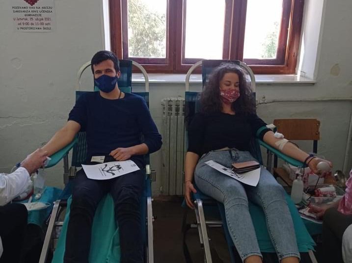 Širokobriješki gimnazijalci darovali 25 doza krvi