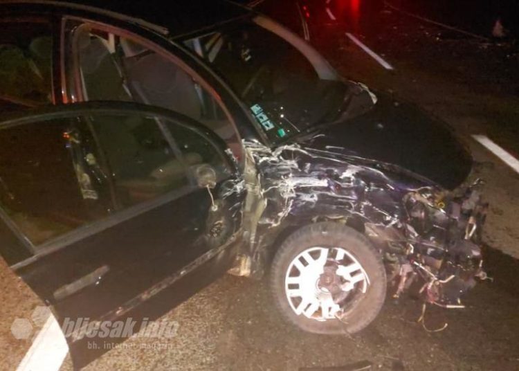 Prometna nesreća na Žovnici, dvije osobe odvezla Hitna pomoć