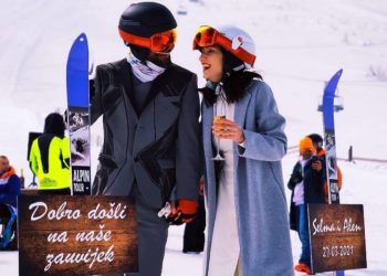 Nesvakidašnje vjenčanje na Bjelašnici: Sudbonosno “da” pod punom ski opremom