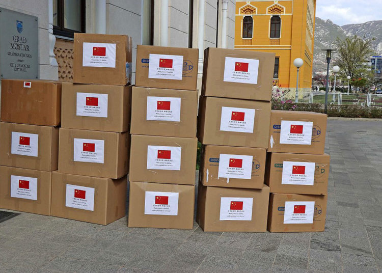 Kina donirala Mostaru zaštitnu opremu protiv koronavirusa vrijednu 15.000 KM