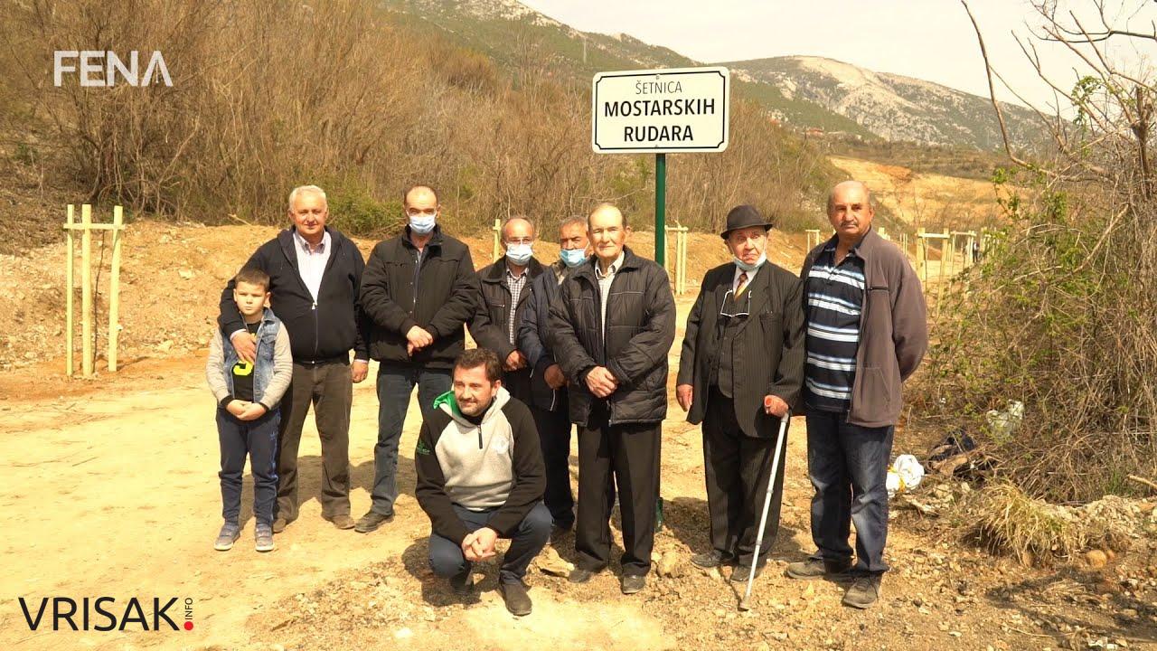 Otvorena šetnica u čast mostarskim rudarima (VIDEO)