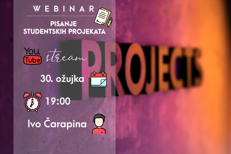 Webinar – pisanje studentskih projekata