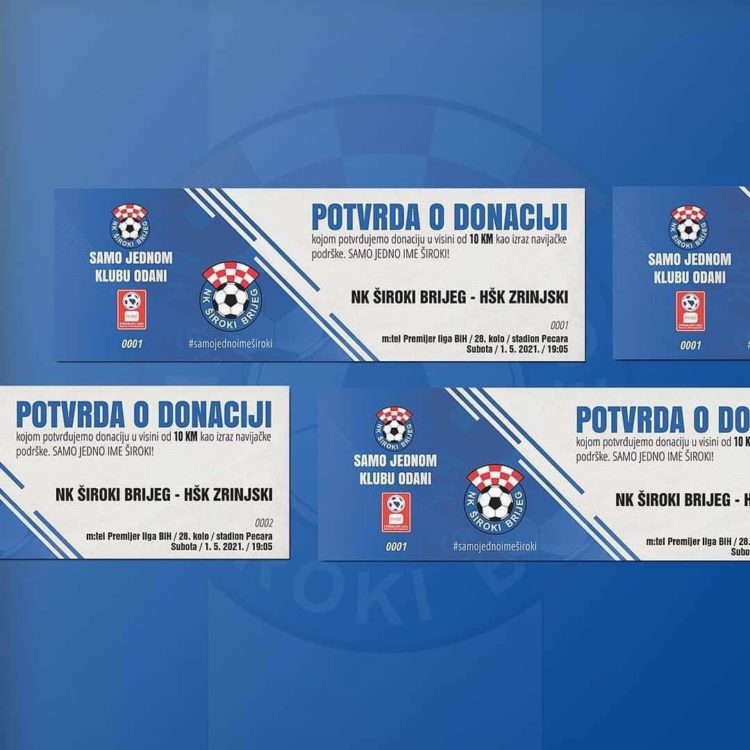 Prodaju se ulaznice za hercegovački derbi, kupnjom pomažete NK Široki Brijeg
