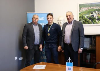 Široki Brijeg: Gradonačelnik Kraljević i predsjednik Vijeća Topić upriličili prijem za Domagoja Marića – državnog prvaka u judu