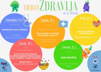 Studentski zbor Sveučilišta u Mostaru organizira Tjedan zdravlja