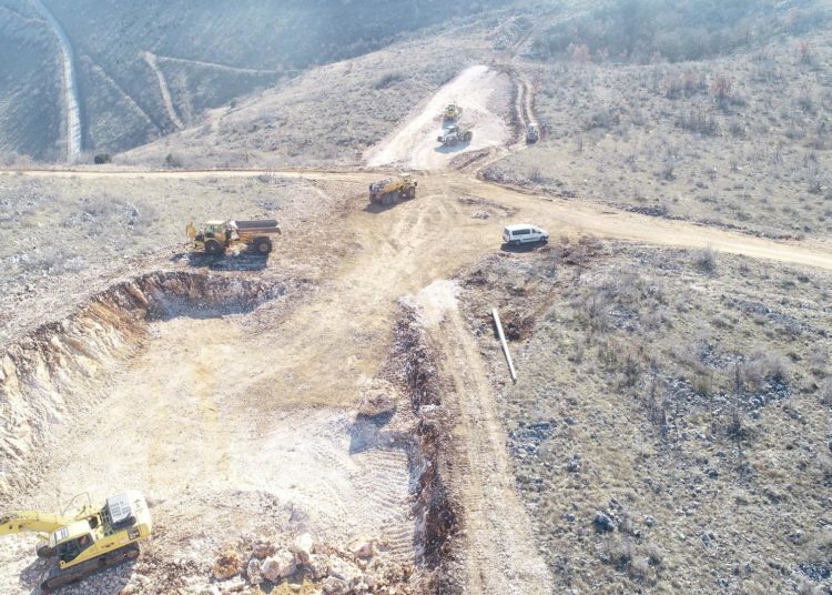 Mostarska južna obilaznica: Postavljaju se temelji za vijadukt koji će ići iznad Rodoča