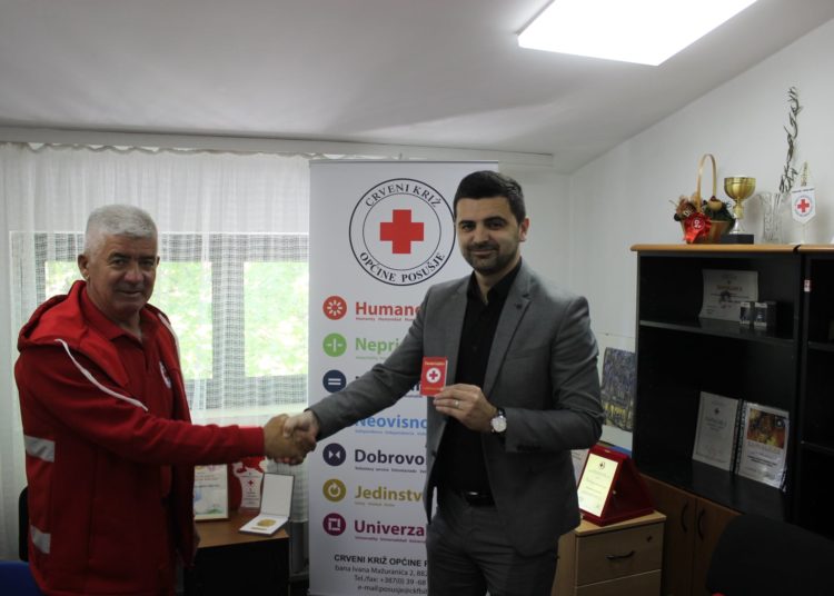 Posjeta Ante Begića Crvenom križu općine Posušje