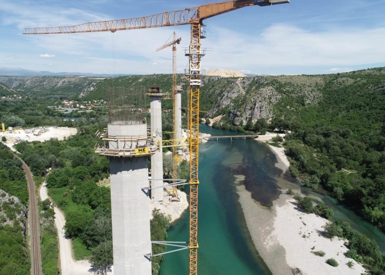Izgradnja mosta Počitelj – najimpresivniji objekt na Koridoru