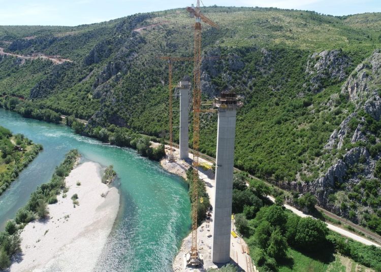 Izgradnja mosta Počitelj – najimpresivniji objekt na Koridoru
