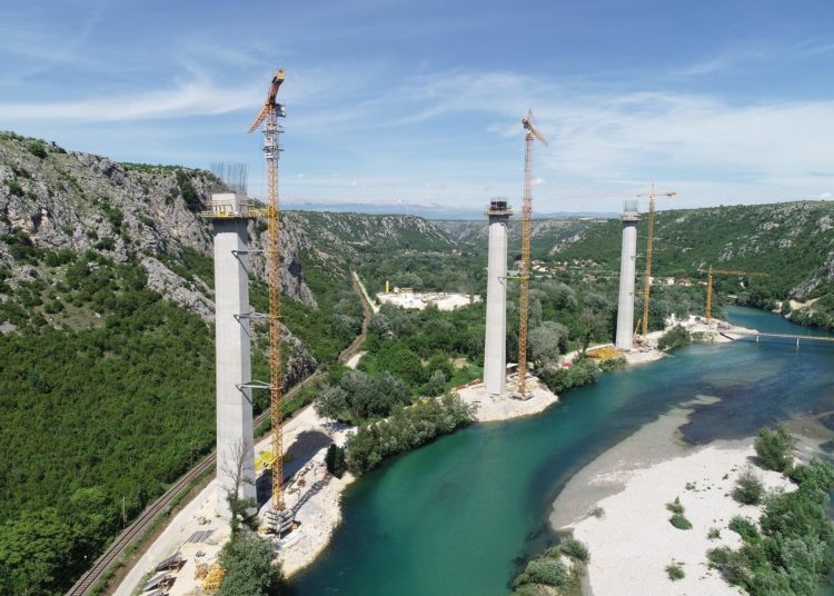 Izgradnja mosta Počitelj – najimpresivniji objekt na Koridoru