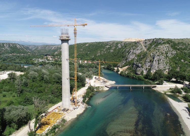 Izgradnja mosta Počitelj – najimpresivniji objekt na Koridoru