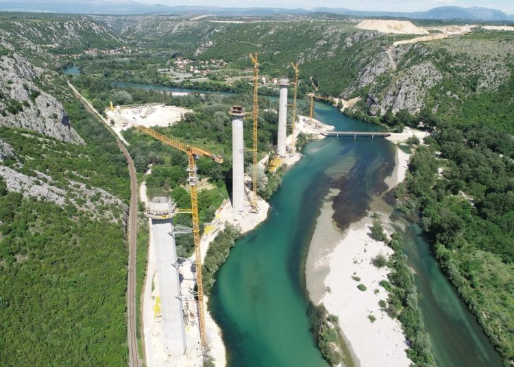 Izgradnja mosta Počitelj – najimpresivniji objekt na Koridoru