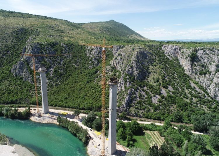 Izgradnja mosta Počitelj – najimpresivniji objekt na Koridoru