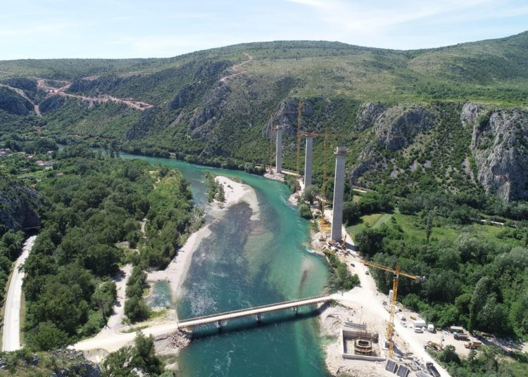 Izgradnja mosta Počitelj – najimpresivniji objekt na Koridoru