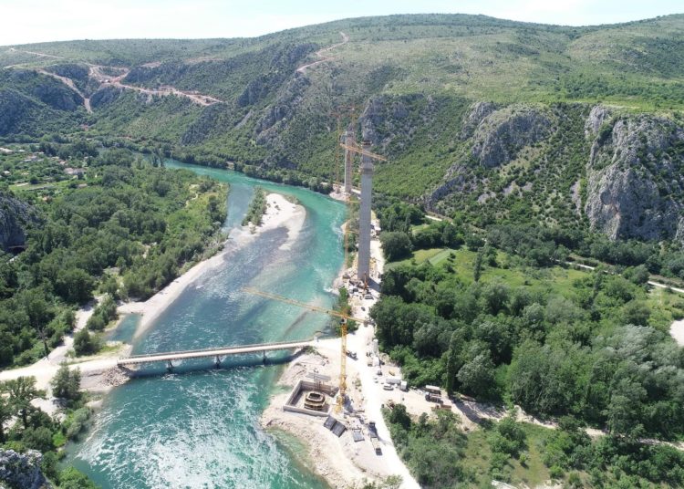 Izgradnja mosta Počitelj – najimpresivniji objekt na Koridoru
