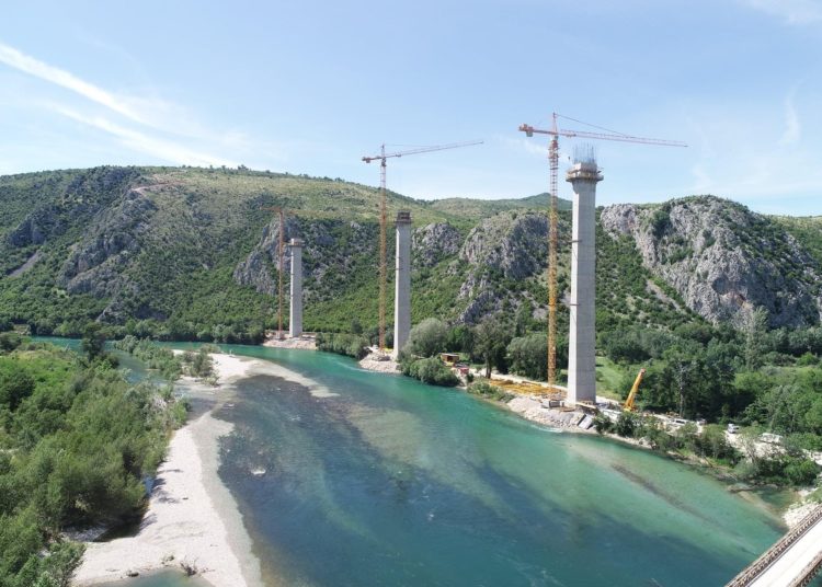 Izgradnja mosta Počitelj – najimpresivniji objekt na Koridoru