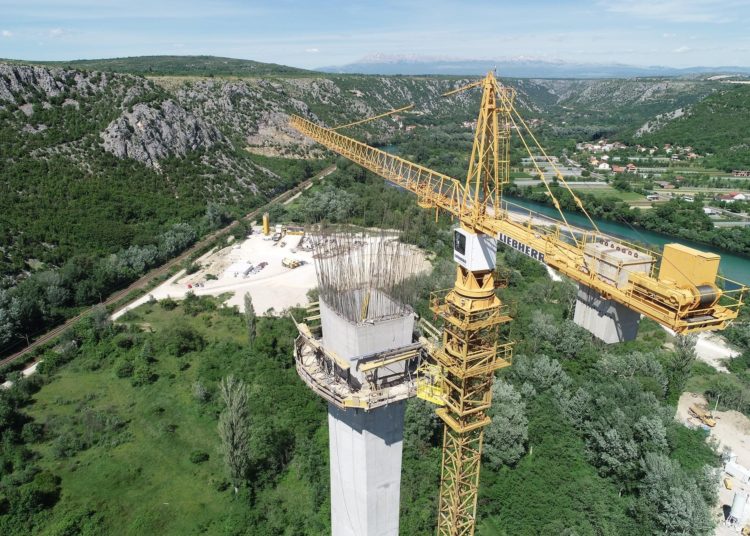 Izgradnja mosta Počitelj – najimpresivniji objekt na Koridoru