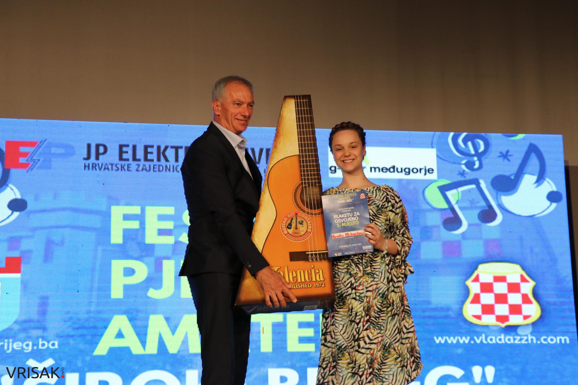 Nada Milardović pobjednica Festivala pjevača amatera u Širokom Brijegu