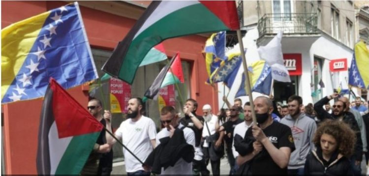 Stranka “Vjera, Narod, Država” organizirala prosvjed podrške Palestini u Sarajevu