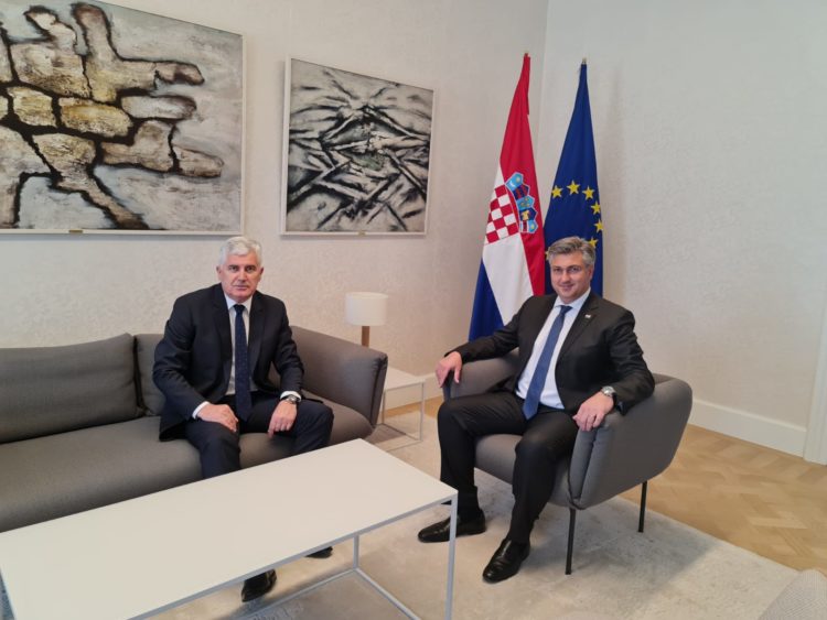 Sastanak Čović – Plenković: Podrška Hrvatske europskom i reformskom putu BiH, potreban što skoriji konsenzus oko Izbornog zakona