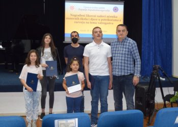 Dodijeljene nagrade i priznanja djeci i učenicima za najbolje likovne radove na temu vatrogastva