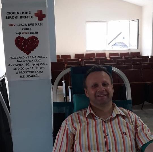 U dobrovoljnoj akciji darivanja krvi na Uzarićima prikupljeno 35 doza krvi