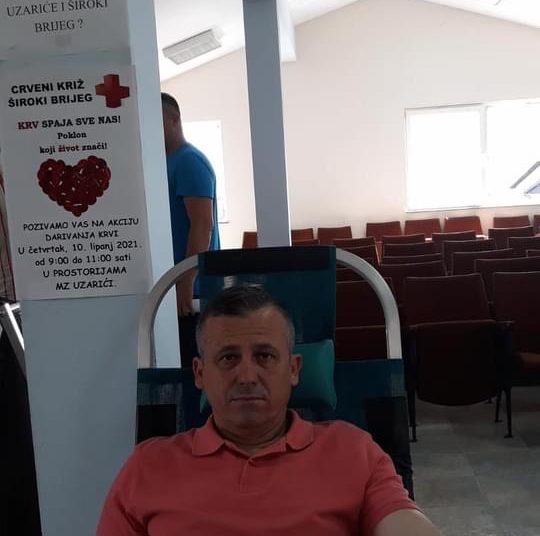 U dobrovoljnoj akciji darivanja krvi na Uzarićima prikupljeno 35 doza krvi