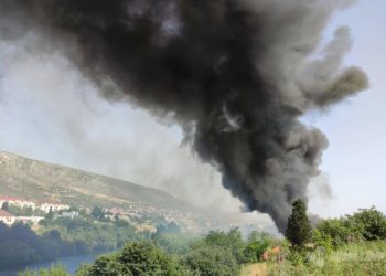 Veliki požar u Mostaru