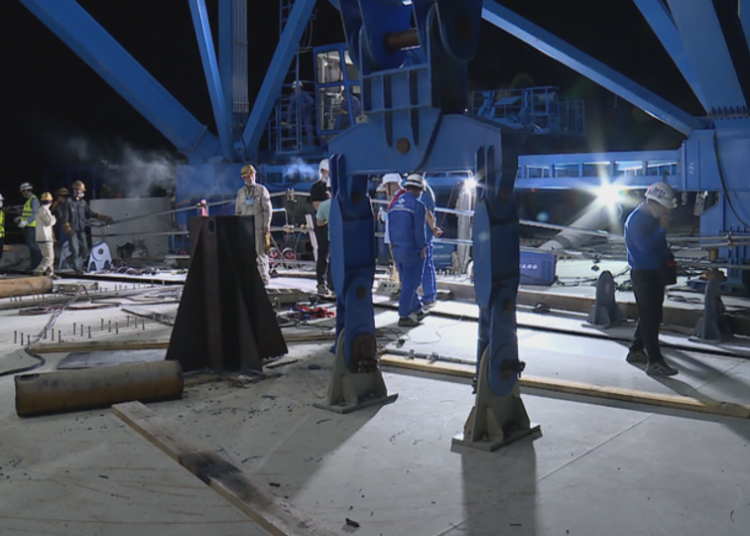 Postavljen pretposljednji segment Pelješkog mosta