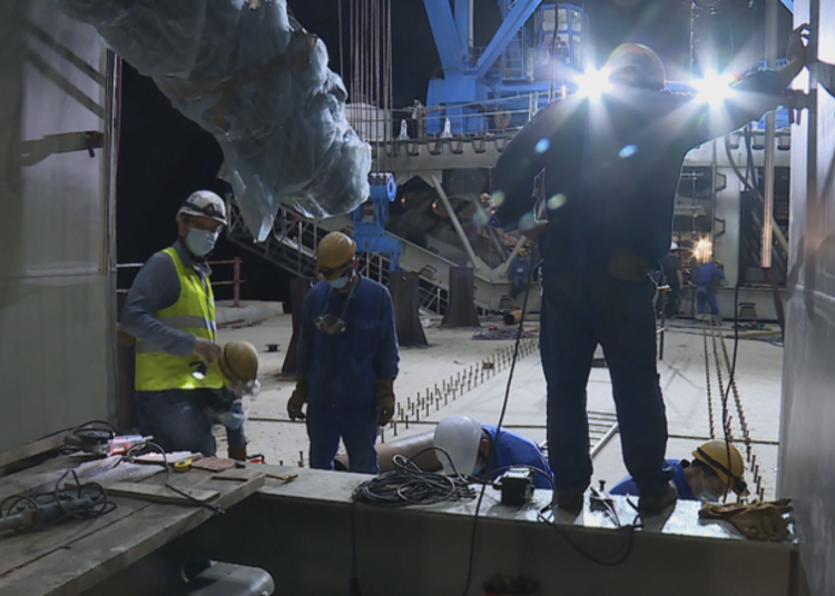 Postavljen pretposljednji segment Pelješkog mosta