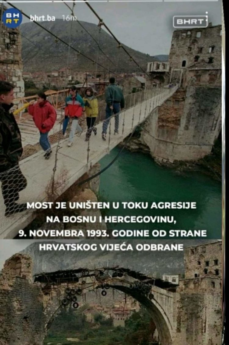 Reakcija na objavu BHRT-a da je HVO srušio Stari most tijekom agresije na BiH