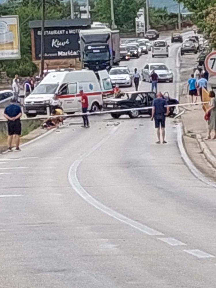 Teška prometna nesreća u Grudama, zatvorena cesta prema Ljubuškom