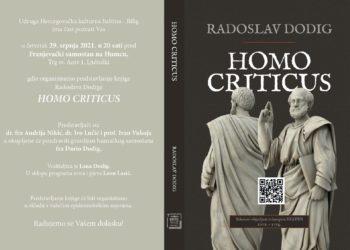 Najava: Na Humcu predstavljanje knjige Radoslava Dodiga pod nazivom “Homo criticus”