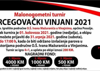 Prijavite se na 15. malonogometni turnir ”Hercegovački Vinjani”