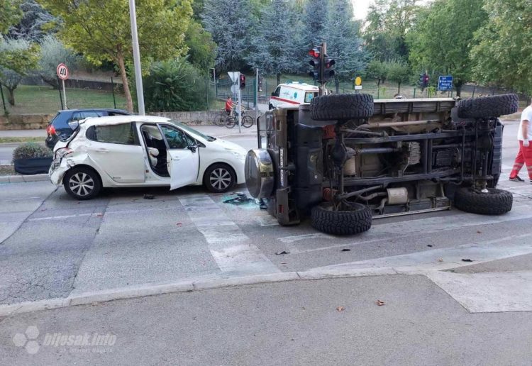 Prometna nesreća u Mostaru, sudjelovala tri vozila