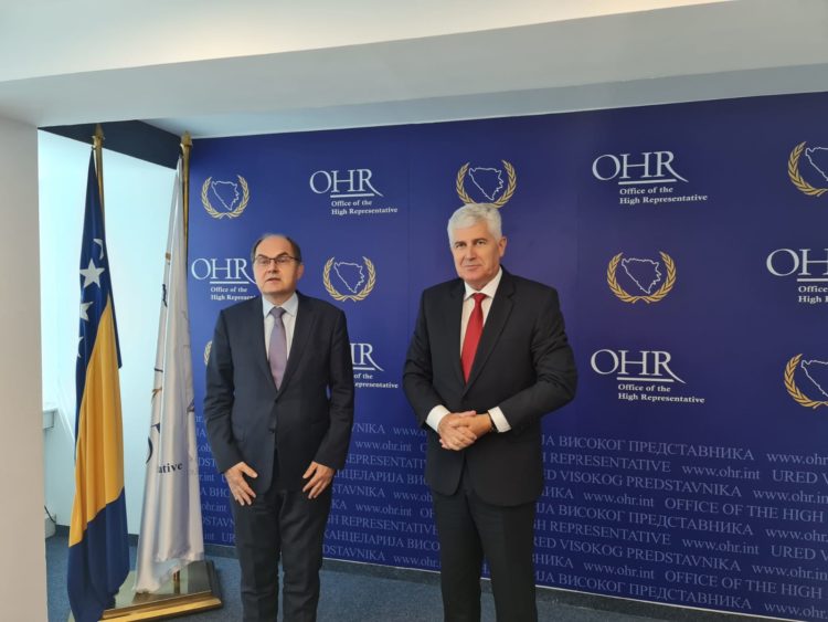 Čović održao sastanak s visokim predstavnikom Christianom Schmidtom