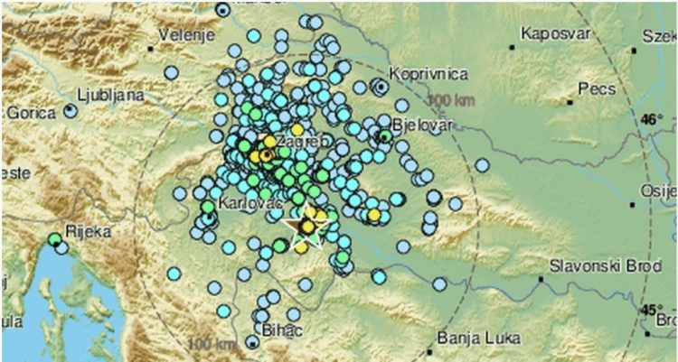 Potres jačine 4,2 po Richteru zatresao Banovinu, osjetio se u cijeloj središnjoj Hrvatskoj