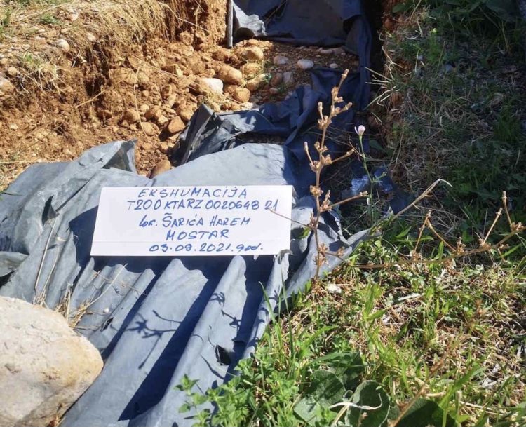 U Mostaru ekshumirani posmrtni ostaci najmanje jedne žrtve proteklog rata