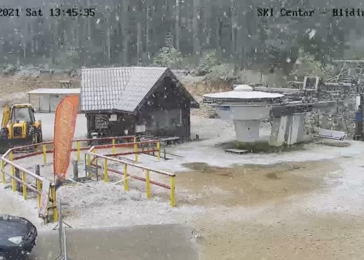Na Blidinju zalepršale prve pahulje snijega