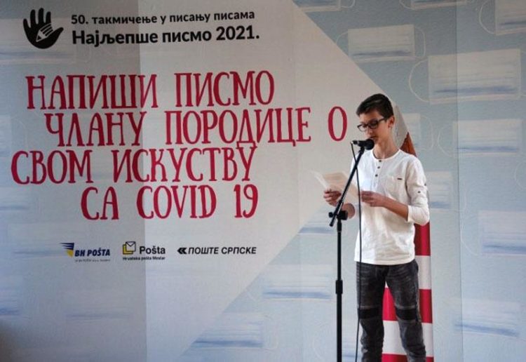 Marko Slišković iz Širokog Brijega napisao najljepše pismo mladih u BiH