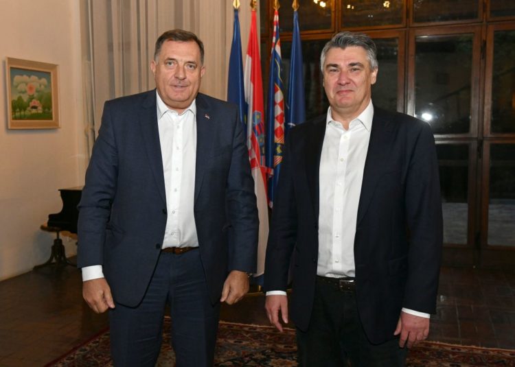 Milanović se sastao s Dodikom, razgovarali o Izbornom zakonu i legitimnom predstavljanju