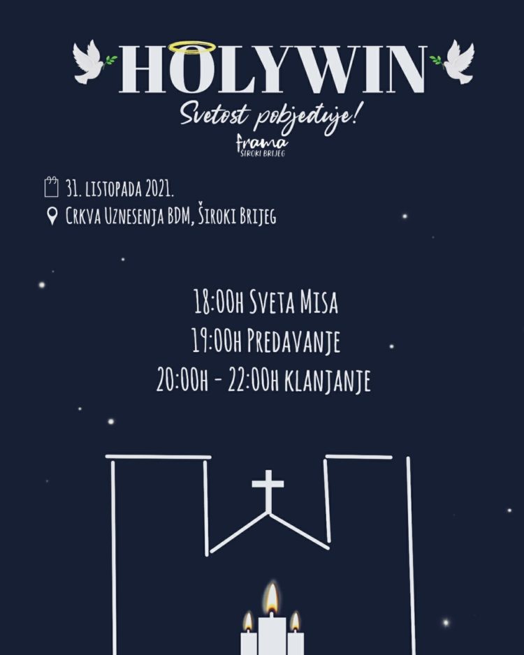 Frama Široki Brijeg ove nedjelje organizira Holywin