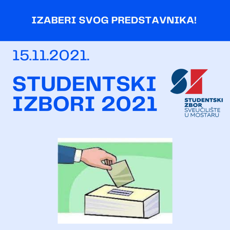 Studentski izbori 2021: Izaberite svoje studentske predstavnike, pravo glasa imaju svi studenti Sveučilišta u Mostaru